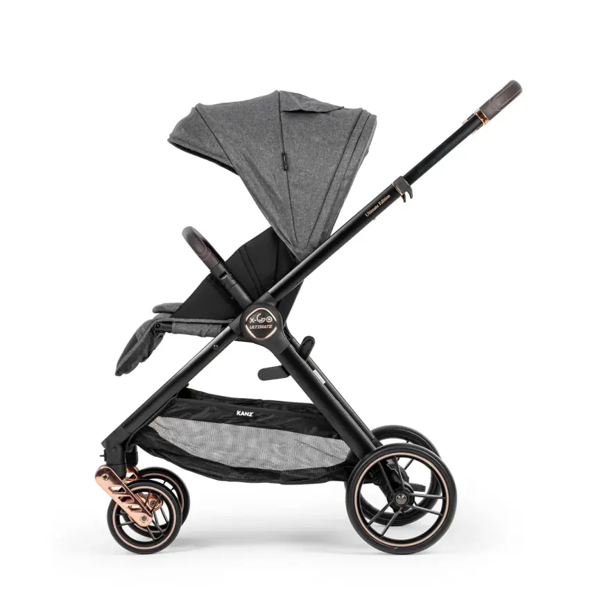 Kanz X-Go Ultimate Çift Yönlü Travel Sistem-Seyahat Sistem Bebek Arabası Rose Gold Gri - 18