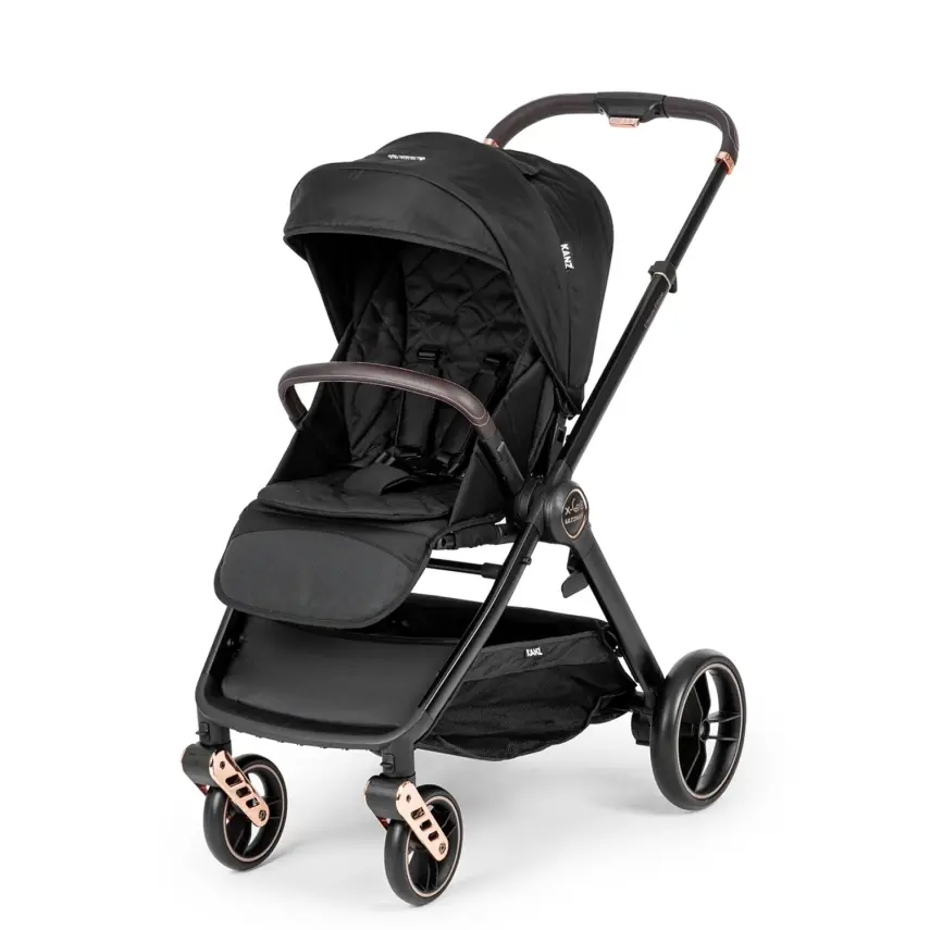 Kanz X-Go Ultimate Çift Yönlü Travel Sistem-Seyahat Sistem Bebek Arabası Rose Gold Siyah   - 10