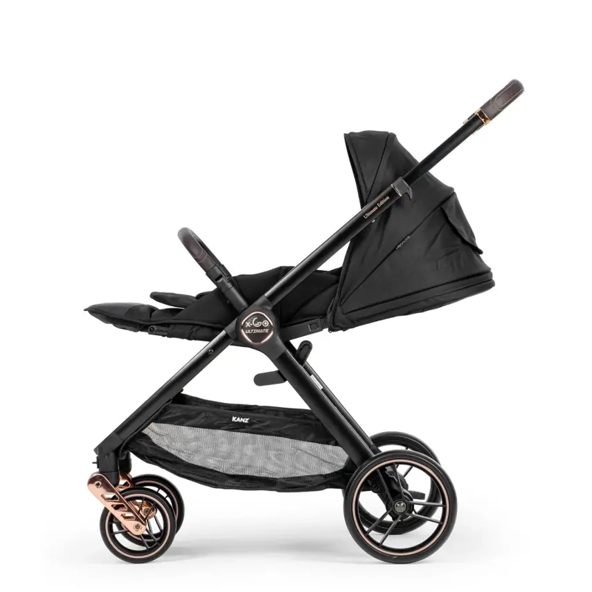 Kanz X-Go Ultimate Çift Yönlü Travel Sistem-Seyahat Sistem Bebek Arabası Rose Gold Siyah   - 13