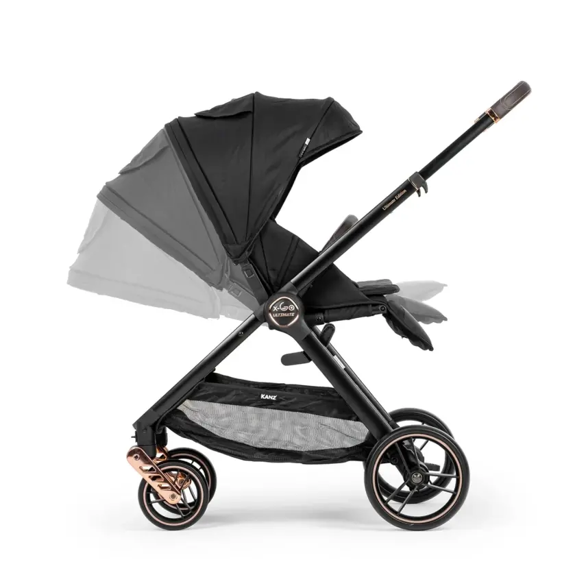 Kanz X-Go Ultimate Çift Yönlü Travel Sistem-Seyahat Sistem Bebek Arabası Rose Gold Siyah   - 20