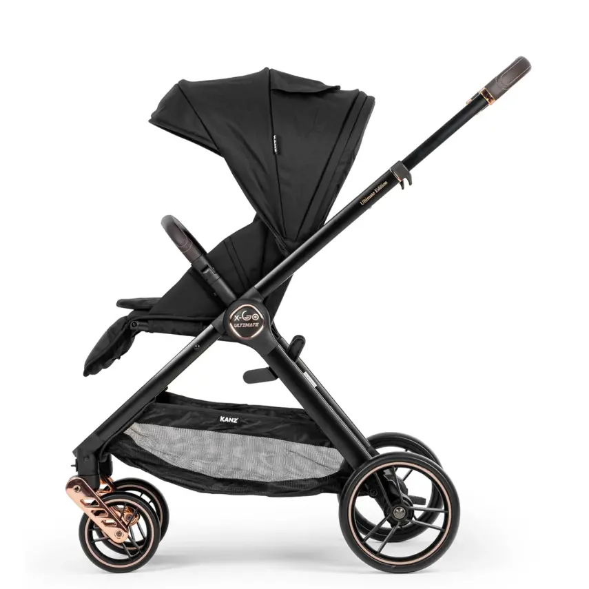 Kanz X-Go Ultimate Çift Yönlü Travel Sistem-Seyahat Sistem Bebek Arabası Rose Gold Siyah   - 25