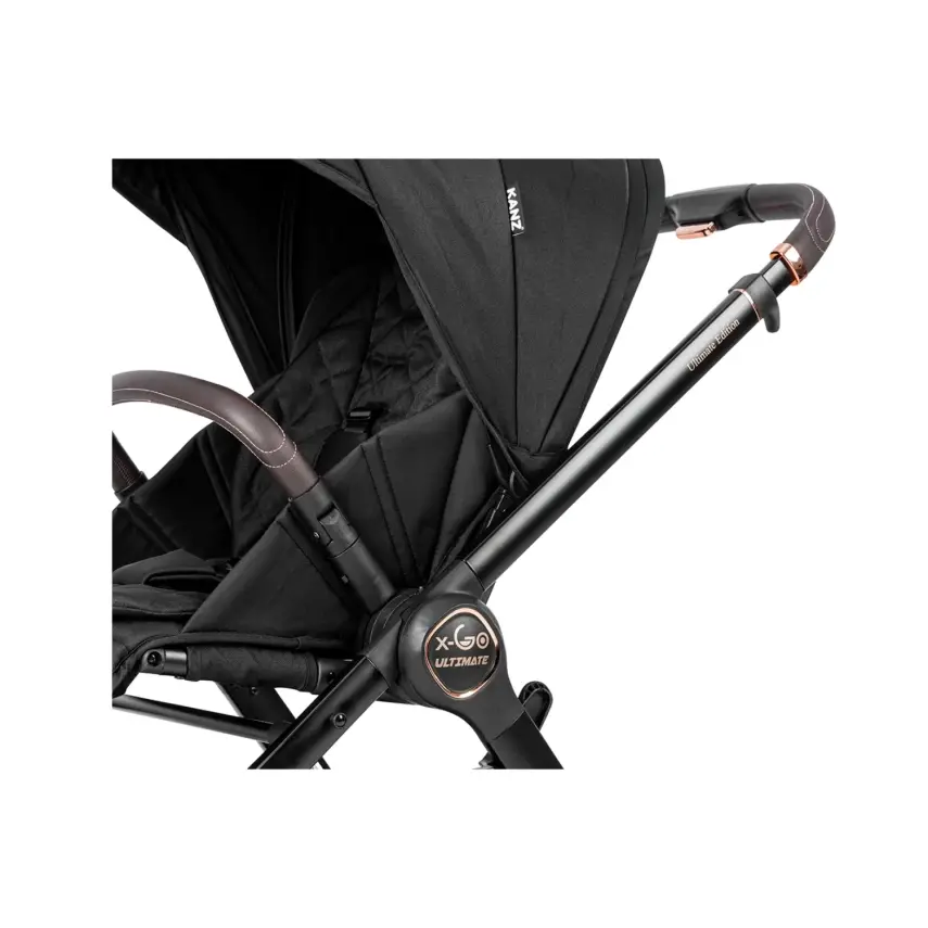 Kanz X-Go Ultimate Çift Yönlü Travel Sistem-Seyahat Sistem Bebek Arabası Rose Gold Siyah   - 7