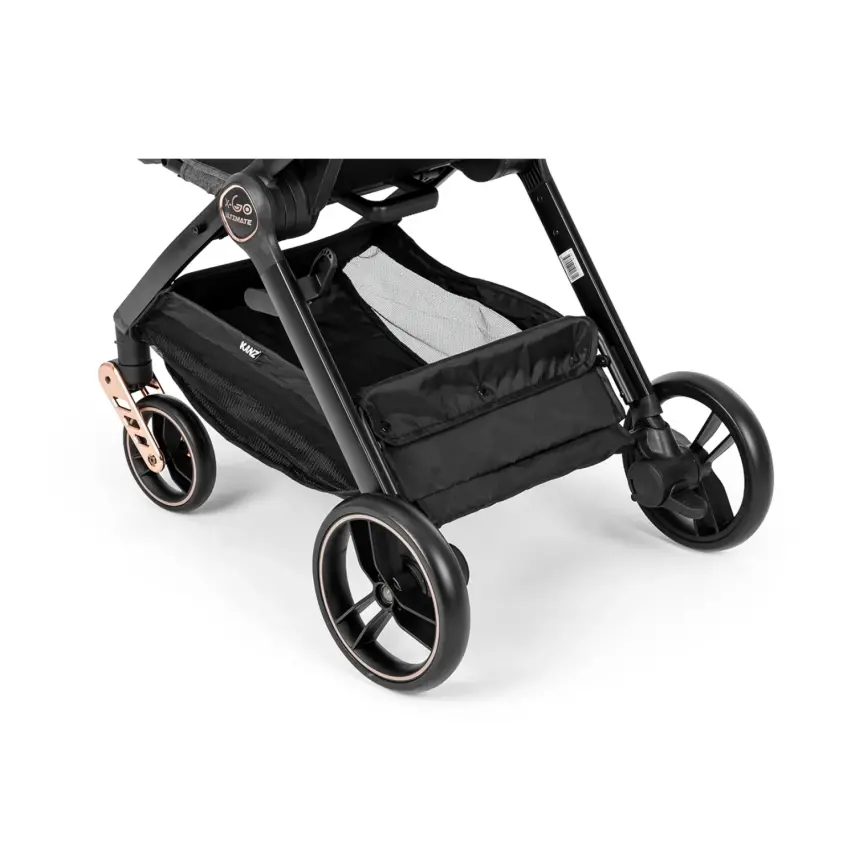 Kanz X-Go Ultimate Çift Yönlü Travel Sistem-Seyahat Sistem Bebek Arabası Rose Gold Siyah   - 4