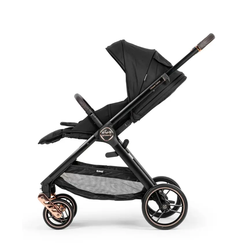 Kanz X-Go Ultimate Çift Yönlü Travel Sistem-Seyahat Sistem Bebek Arabası Rose Gold Siyah   - 9