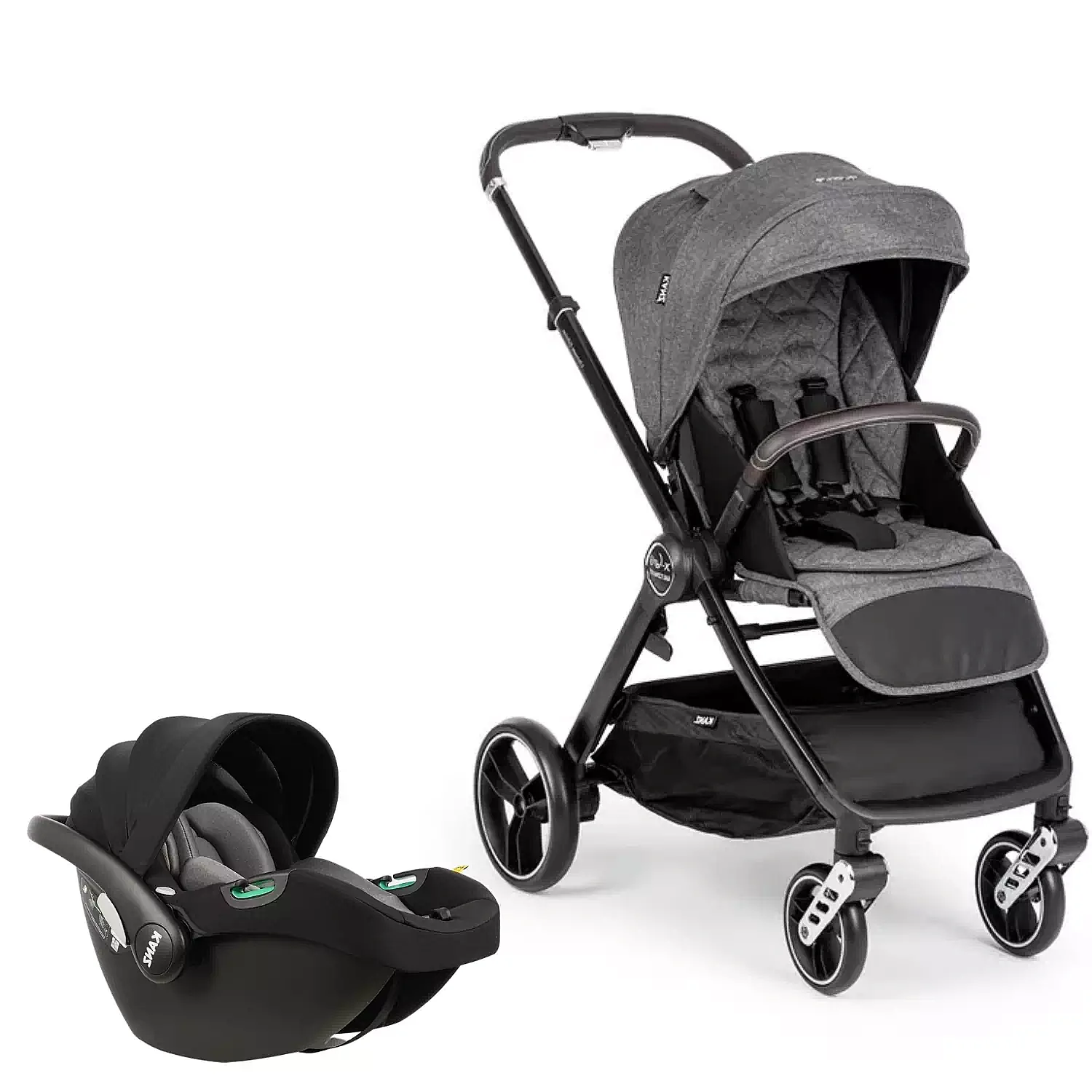Kanz X-Go Ultimate Travel Sistem Bebek Arabası Silver Gri