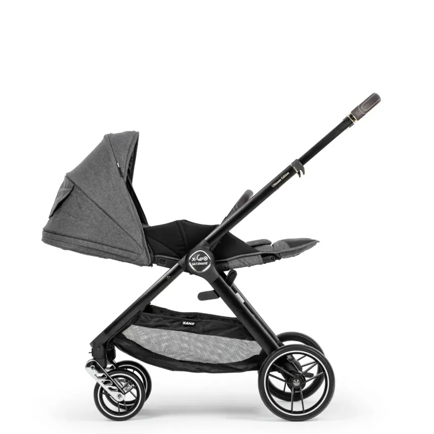 Kanz X-Go Ultimate Çift Yönlü Travel Sistem-Seyahat Sistem Bebek Arabası Silver Gri - 3