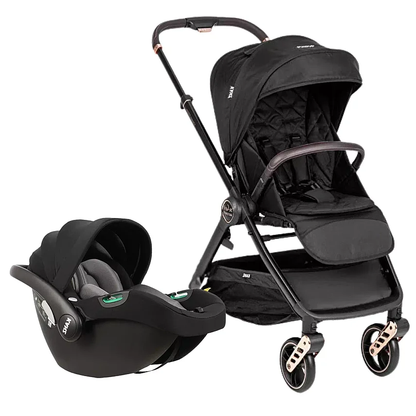 Kanz X-Go Ultimate Çift Yönlü Travel Sistem- Seyahat Sistem Bebek Arabası Silver Siyah - 1