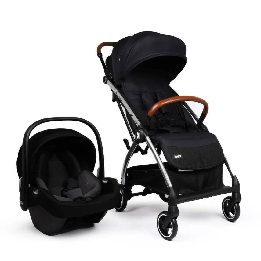 Kanz Xflip Tek Elle Kapanabilir Kompakt Travel Sistem Bebek Arabası Deeply Black - 1