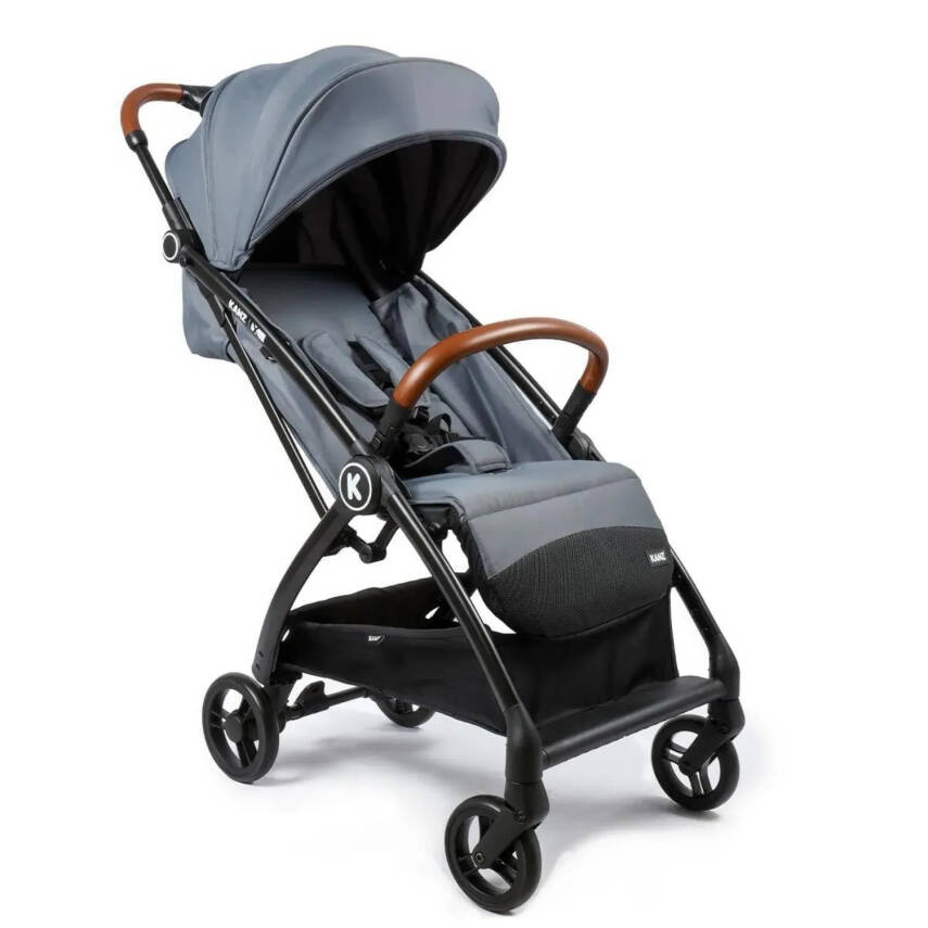 Kanz Xflop Tek Elle Otomatik Katlanır Kompakt Kabin Bebek Arabası Dark Grey - 1