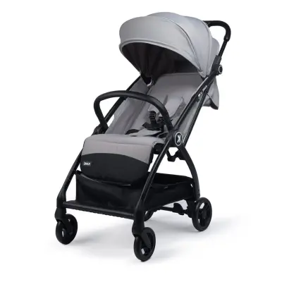 Kanz Xflop Tek Elle Otomatik Katlanır Kompakt Kabin Bebek Arabası Ultimate Grey (1)