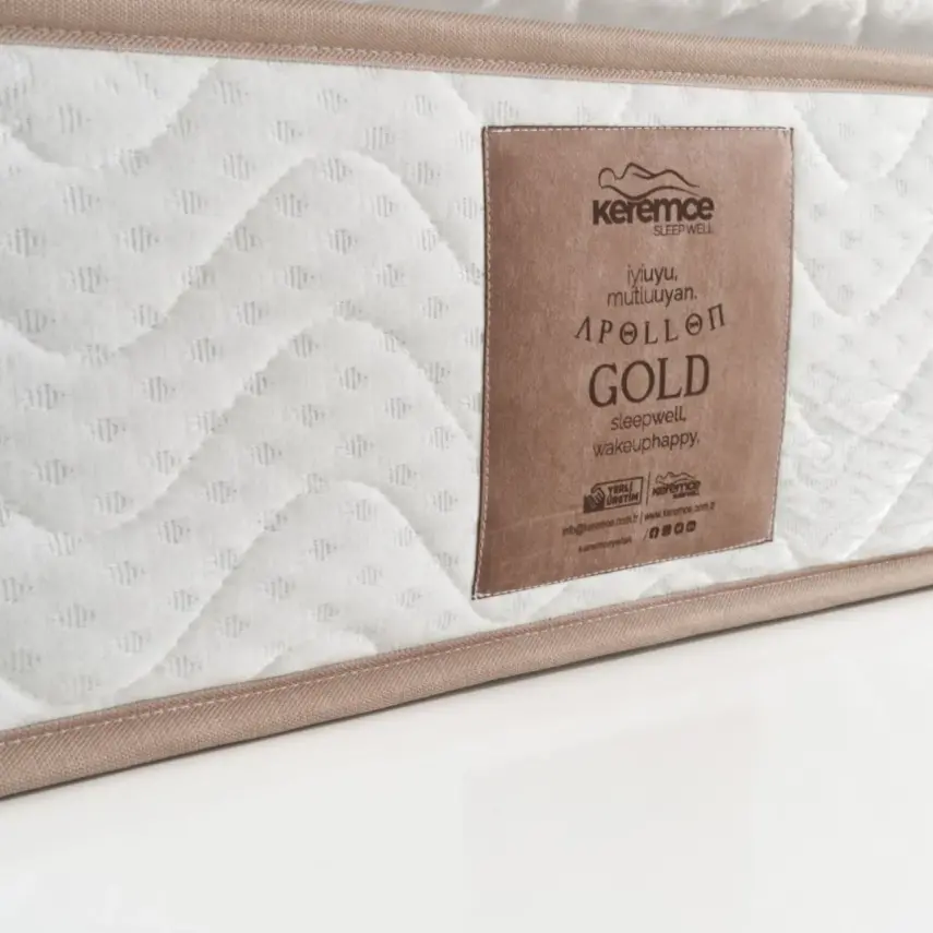 Keremce Apollon Gold Pedli Yaylı Yatak 100x200 - 3