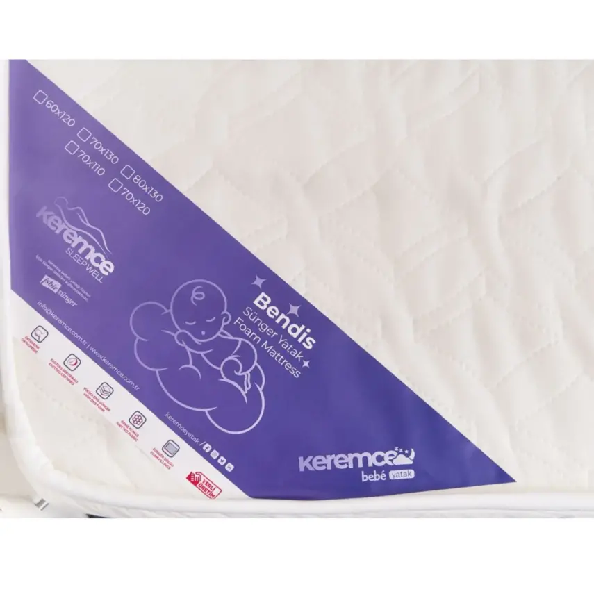 Keremce Bendis Lüks Sünger Oyun Parkı Yatağı 10x70x110 cm - 8