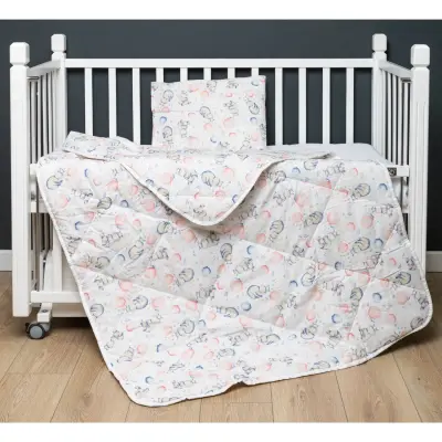 Kidboo Bebek Nevresim Seti Balon 3 Parça Çantalı 100X150 - 1