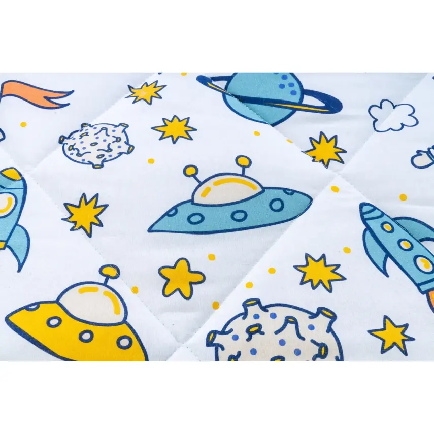 Kidboo Bebek Nevresim Seti Uzay 3 Parça Çantalı 100X150 - 2