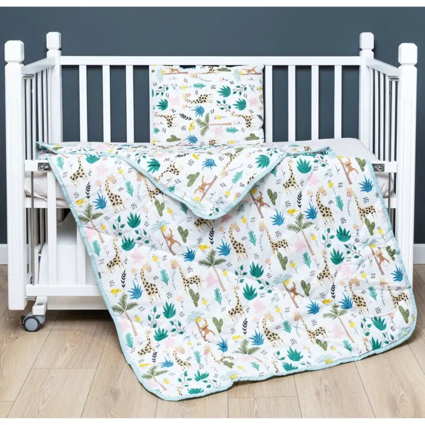 Kidboo Bebek Nevresim  Seti Zürafa 3 Parça Çantalı 100X150 - 1