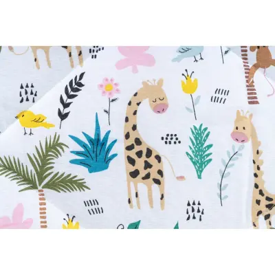 Kidboo Bebek Nevresim  Seti Zürafa 3 Parça Çantalı 100X150 - 3