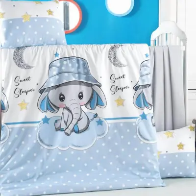 Kidboo Bebek Nevresim Takımı Elephant (1)