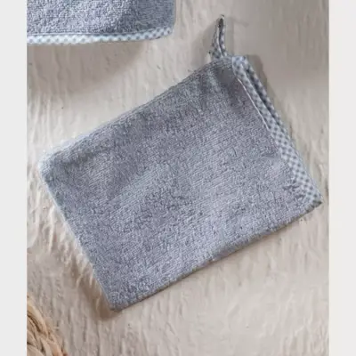 Kidboo Bornoz Seti 3lü Fil Gri - 5