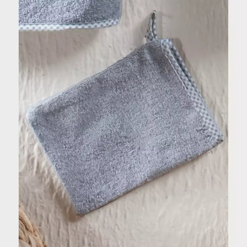 Kidboo Bornoz Seti 3lü Fil Gri - 5