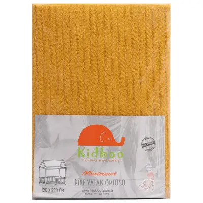 Kidboo Montesöri Pike Yatak Örtüsü Safran 120X220Cm