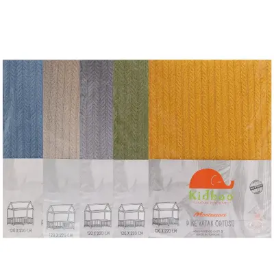 Kidboo Montesöri Pike Yatak Örtüsü Yeşil 120X220Cm - 4