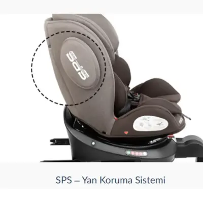 Kikka Boo Ronda Isofixli 360° Dönebilen Oto Koltuğu 0-36 Kg Brown - 14