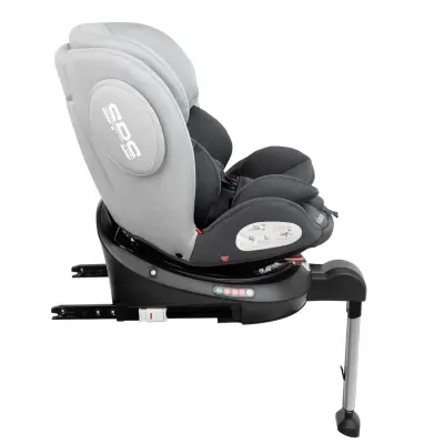 Kikka Boo Ronda Isofixli 360° Dönebilen Oto Koltuğu 0-36 Kg Light Grey (1)