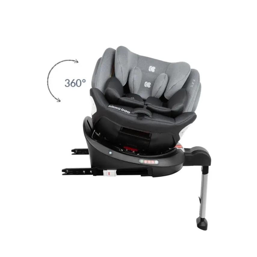 Kikka Boo Ronda Isofixli 360° Dönebilen Oto Koltuğu 0-36 Kg Light Grey - 7