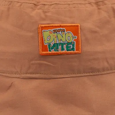 Kitti Dino Etiketli Erkek Bebek Fötr Şapka 1-3Yaş Açık Kahverengi (1)