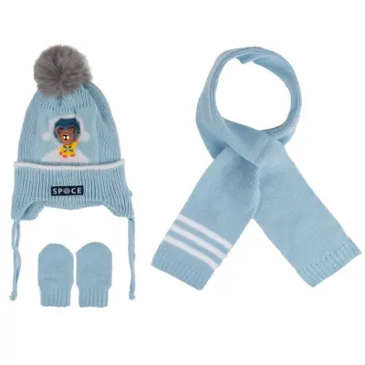 Kitti Eldiven Atkı Bere Takım 0-18 Ay Açık Mavi Asortili 