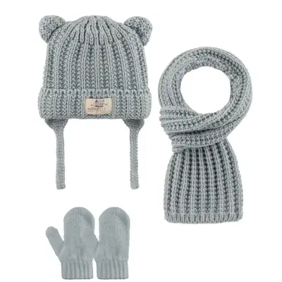 Kitti Eldiven Atkı Bere Takım 0-18 Ay Mavi Ufuk 