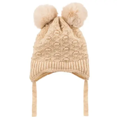 Kitti Eldiven Atkı Bere Takım 1-4 Yaş Açık Bej - 3