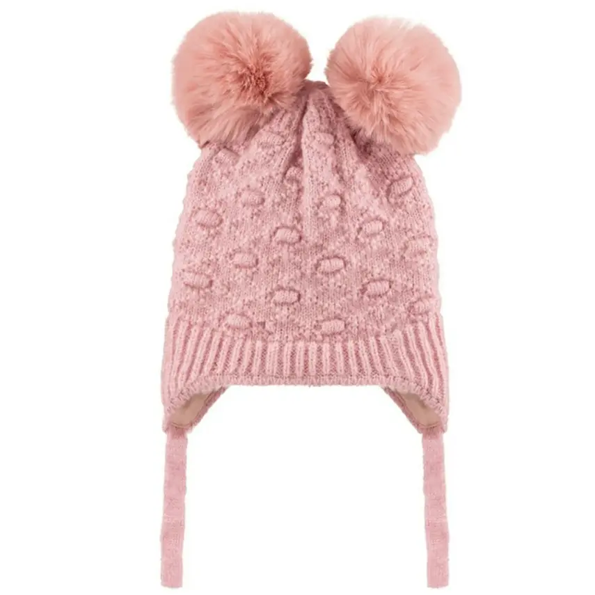 Kitti Eldiven Atkı Bere Takım 1-4 Yaş Açık Pembe  - 2