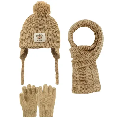 Kitti Eldiven Atkı Bere Takım 1-4 Yaş Amber Haki