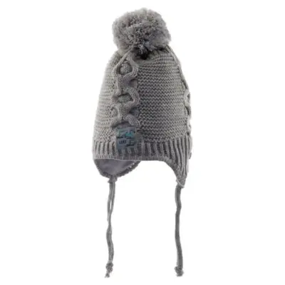 Kitti Erkek Bebek Bere Kulaklı Gri 