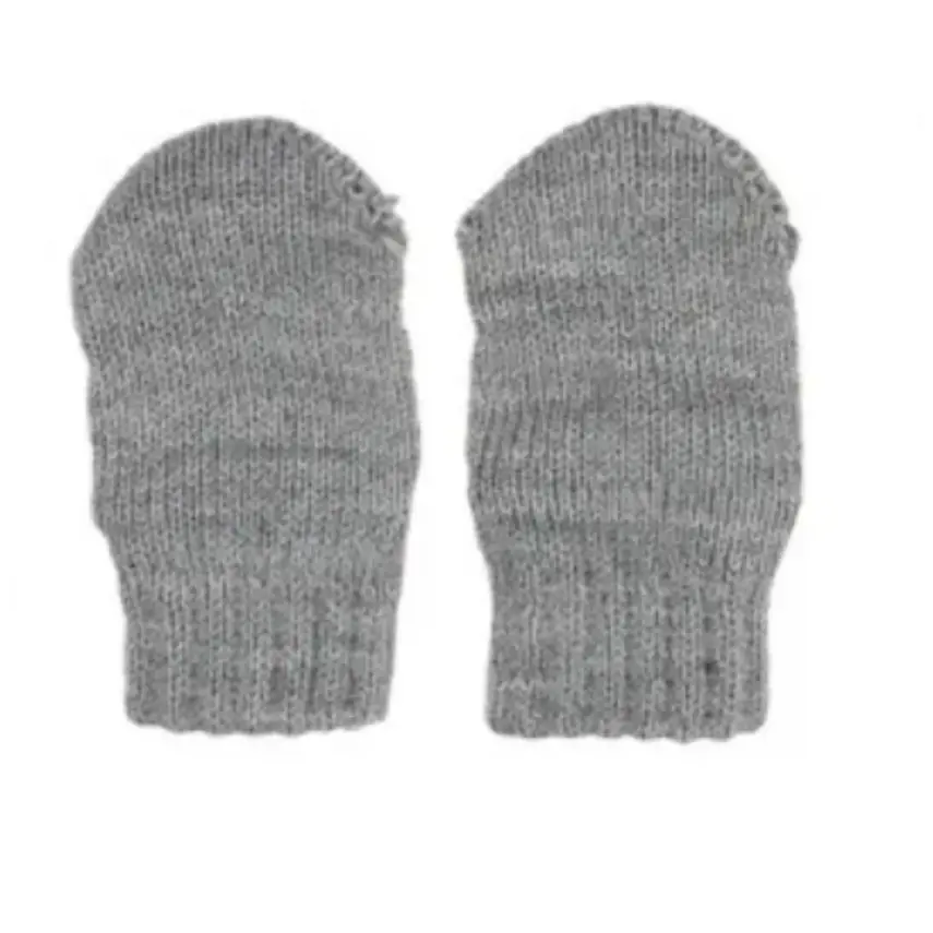 Kitti Erkek Bebek Eldiven Atkı Bere Takım 0-18 Ay Açık Gri  - 4