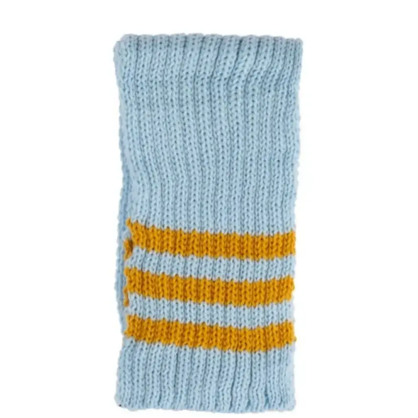 Kitti Erkek Bebek Eldiven Atkı Bere Takım 0-18 Ay Açık Mavi - 3