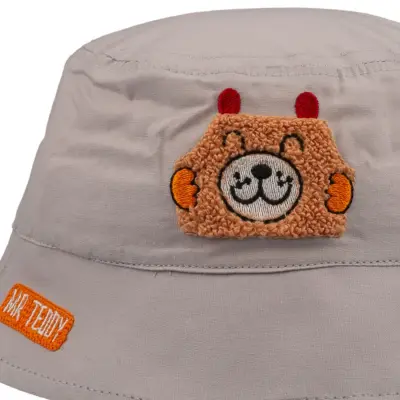 Kitti Erkek Bebek Fötr Şapka 1-3 Yaş Açık Gri - 2