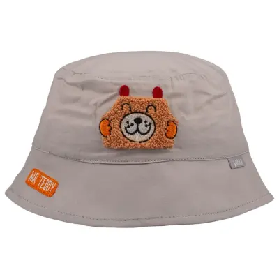 Kitti Erkek Bebek Fötr Şapka 1-3 Yaş Açık Gri