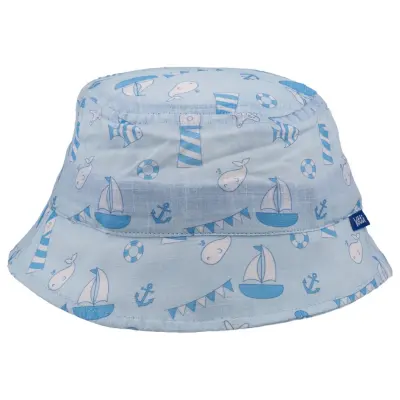 Kitti Erkek Bebek Fötr Şapka 1-3 Yaş Bebe Mavisi