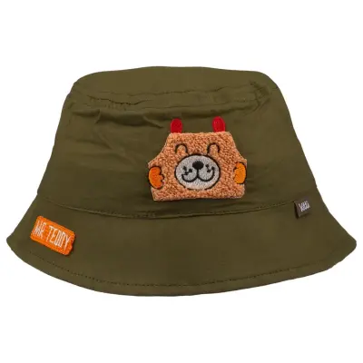 Kitti Erkek Bebek Fötr Şapka 1-3 Yaş Haki