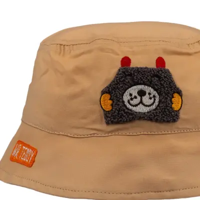 Kitti Erkek Bebek Fötr Şapka 1-3 Yaş Orta Bej (1)