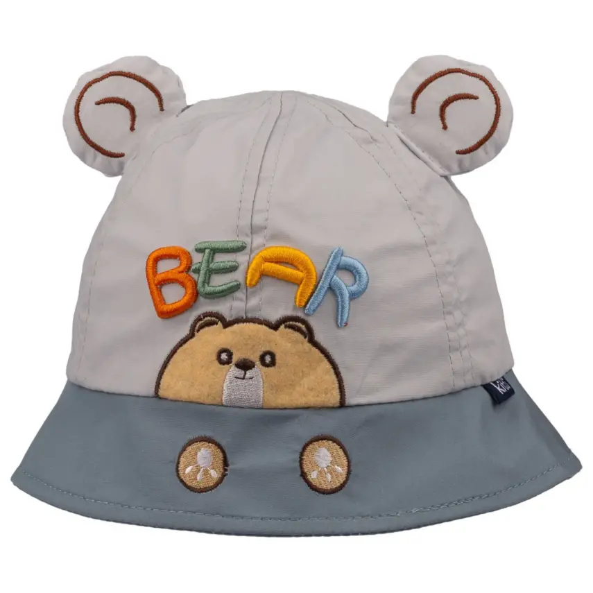 Kitti Erkek Bebek Fötr Şapka 1-3Yaş Açık Gri - 1