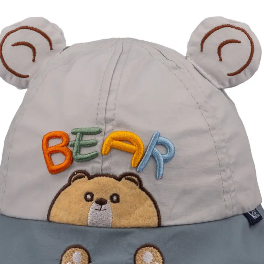 Kitti Erkek Bebek Fötr Şapka 1-3Yaş Açık Gri - 2