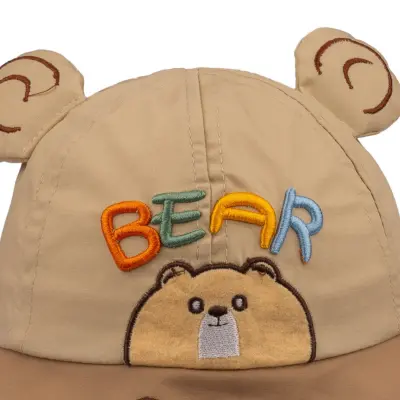 Kitti Erkek Bebek Fötr Şapka 1-3Yaş Orta Bej (1)