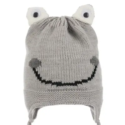 Kitti Erkek Bebek Kulaklı Bere 1-4Yaş Gri  - 2