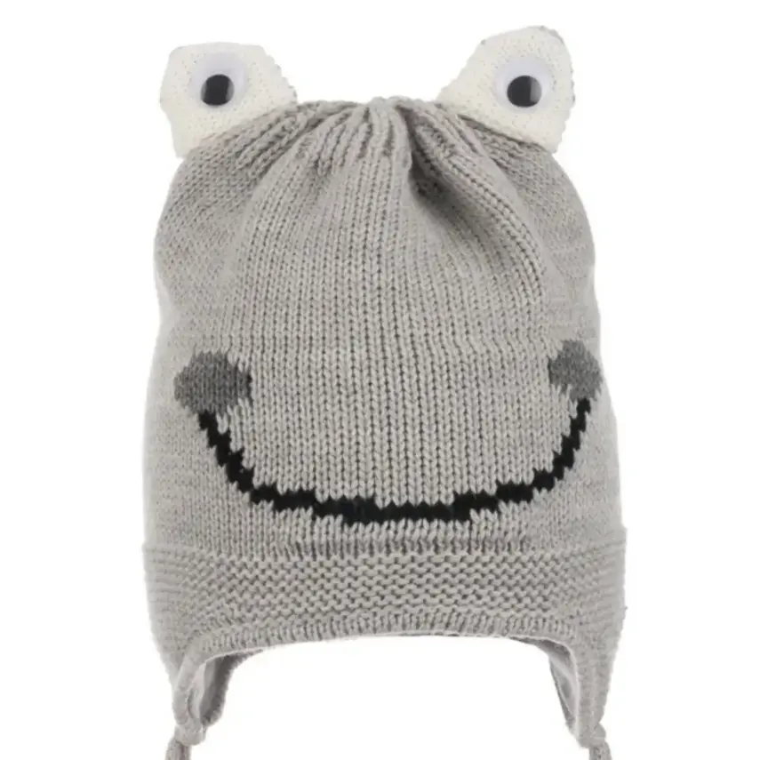 Kitti Erkek Bebek Kulaklı Bere 1-4Yaş Gri  - 2