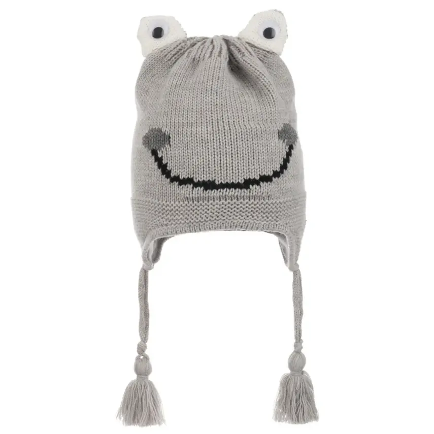 Kitti Erkek Bebek Kulaklı Bere 1-4Yaş Gri  - 1