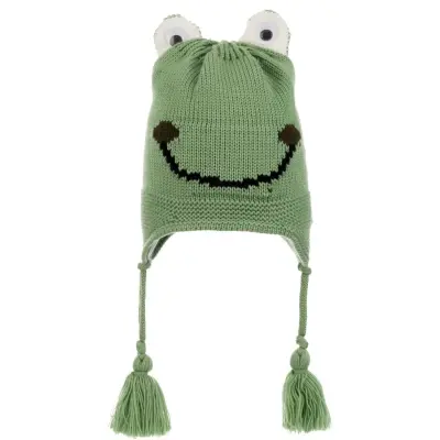 Kitti Erkek Bebek Kulaklı Bere 1-4Yaş Yeşil  