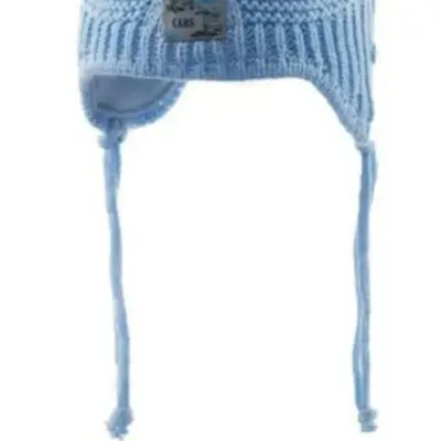 Kitti Erkek Bebek Kulaklı Bere Açık Mavi 0-18 Ay  - 3